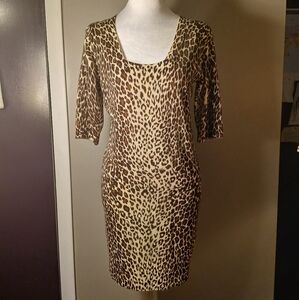 Wooman's Leopard Print Dress Large